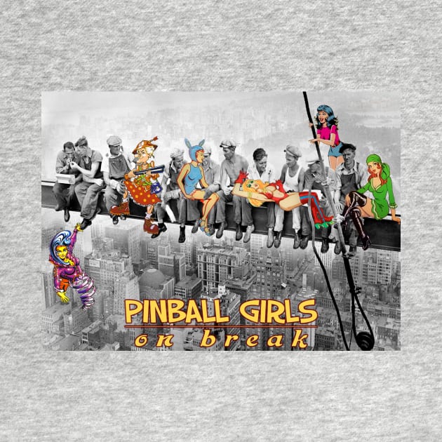 Pinball Girls on break by Uwantmytees